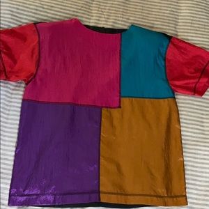 80’s Color BLOCK silk tee